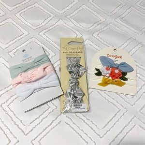 NWT baby girl headband bow bundle one size